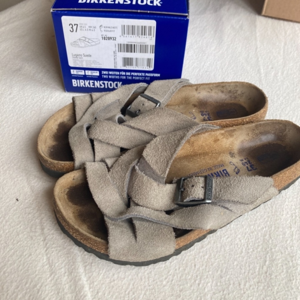 Birkenstock Lugano soft suade sandal